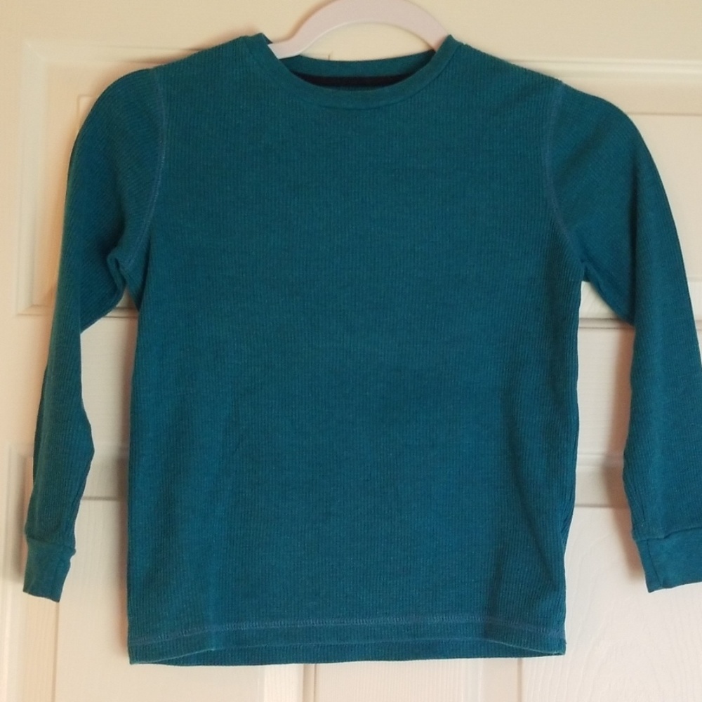 Boys Old Navy Teal Long Sleeve Shirt - Size 6/7